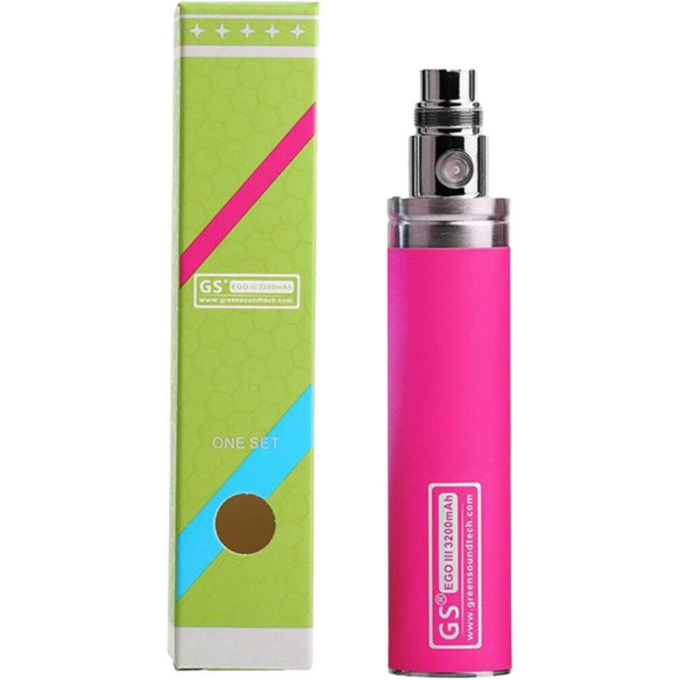 Greensound Gs Ego Iii 3200 Mah Quality Battery E Cig Rechargeable Pen Batteries (Pink) No Nicotine Empty Device Pink 5009728068960