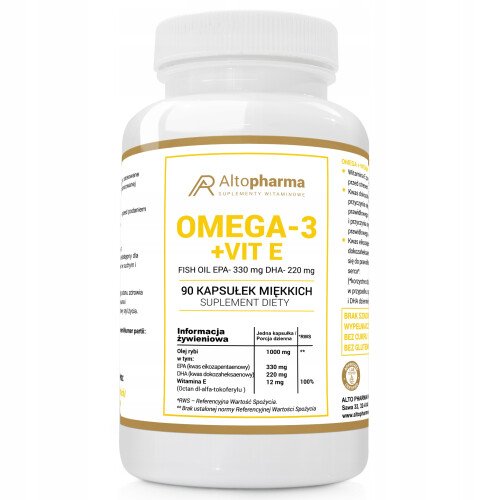 Alto Pharma Omega-3 + Vit E 1000 mg 90 kapsułek