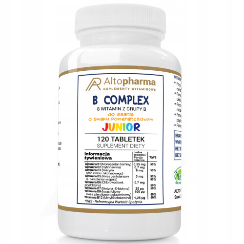 Alto Pharma Witamina B Complex Junior Do Ssania 120 tabletek