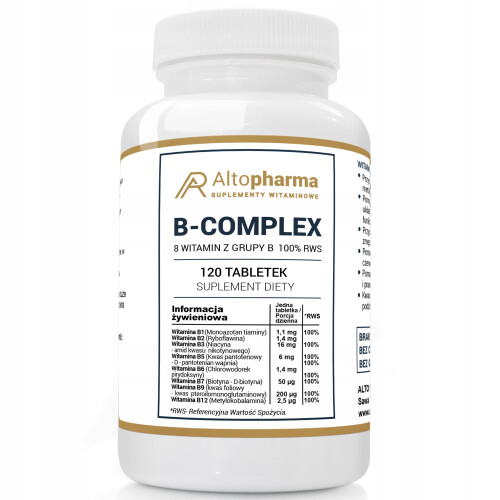 Alto Pharma Witamina B Complex 100% RWS 120 tabletek
