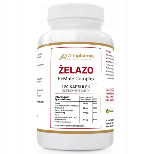 Alto Pharma Żelazo 120 kapsułek