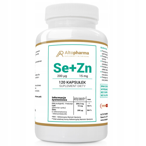 Alto Pharma Se + Zn Selen + Cynk 120 kapsułek