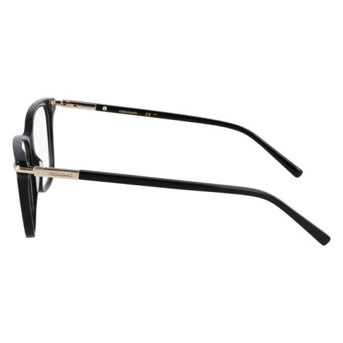 Ferragamo Ferragamo SF3013 53/15/140 Zwarte Acetaat Bril Vrouw SF3013 2