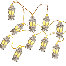 Guirlande Lumineuse LED 1,65m Décoration Ramadan Vintage 10 Diodes — guirlandes piles, eclairage deco interieur