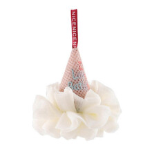 (Beige) Éponge de bain en maille mignonne pour le corps, idéale pour la douche et le bain.