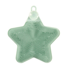 (Green, Pentagram) Brosse à vaisselle en silicone multifonctionnelle double face, éponge à récurer pour casseroles et poêles à la maison