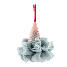 (Blue) Éponge de bain en maille mignonne pour le corps, idéale pour la douche et le bain.