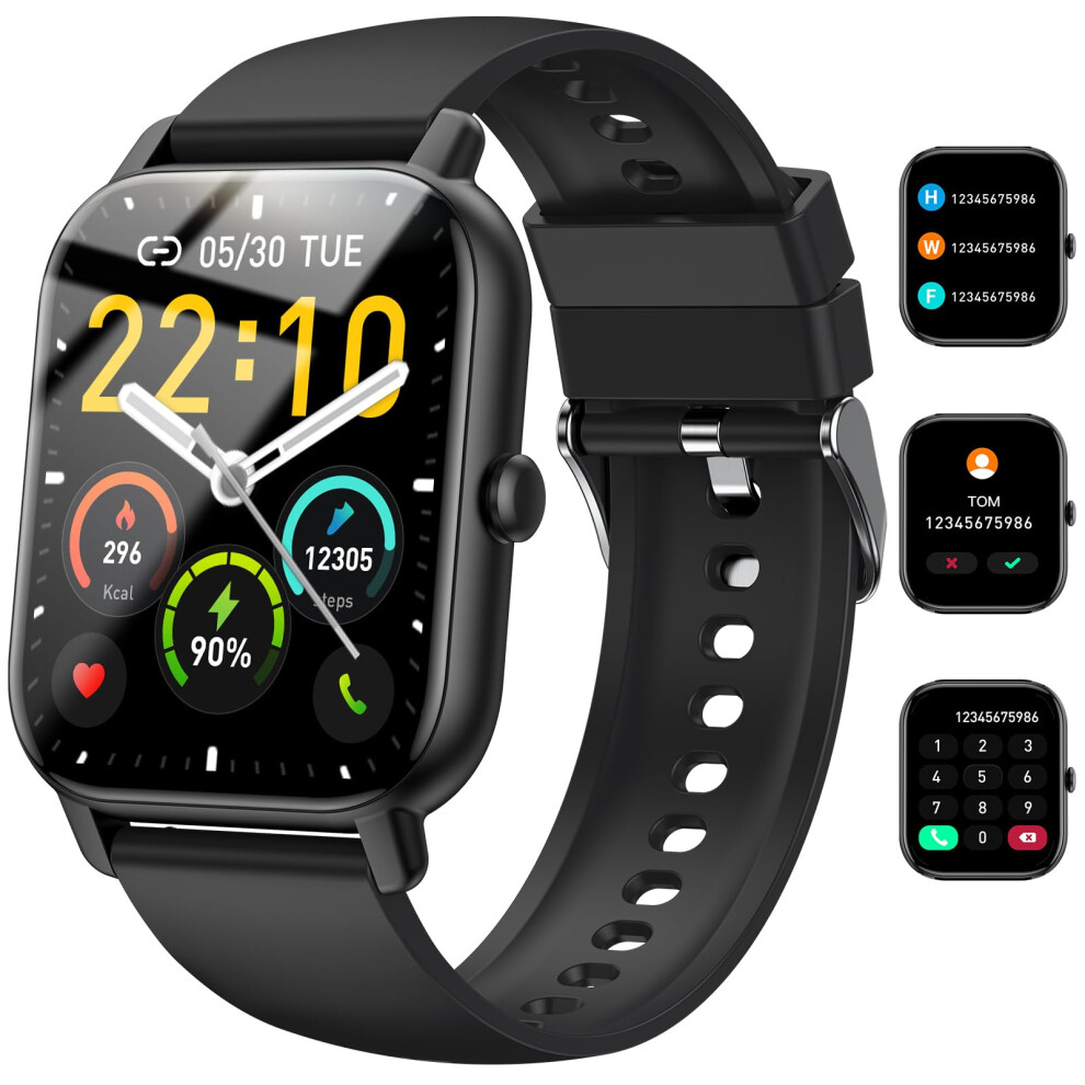 Smart Watch For Men Women Answer/Make Calls, 1.85" Touchscreen Smartwatch With Heart Rate/Sleep Monitor/Step Counter, 110+ Sports Activity Trackers, 5003246942382