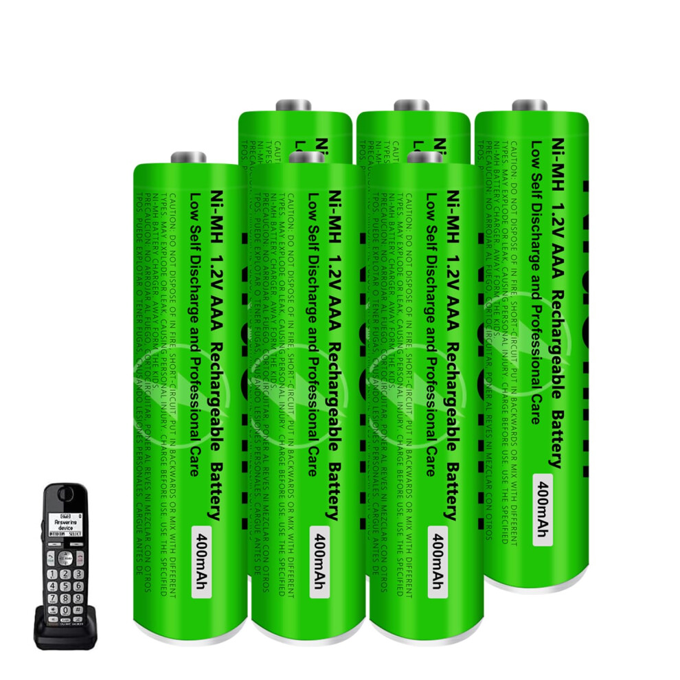 Ni-Mh Aaa Rechargeable Battery 1.2 V 400 Mah For Panasonic Bt Cordless Phones 6 Pack Aaa Rechargeable Batteries For Gigaset Handsets 5009140417636