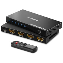 AVIDGRAM HDMI Switcher 3 In 1 Out with IR Remote, 3 Port 4K 120Hz Auto HDMI Selector Hub, 8K 48Gbps, Compatible with Xbox Series X, PS4 Pro, PS5, UHD