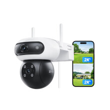 EZVIZ C90 Dual Lens 8MP (4MP+4MP) WiFi Outdoor Security Camera, 360 Surveillance Cameras, CCTV Cameras, Colour Night Vision, AI Person/Vehicle Detec