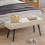 Homcom Banco de Cama Beige 100 x 36 x 45 cm 2