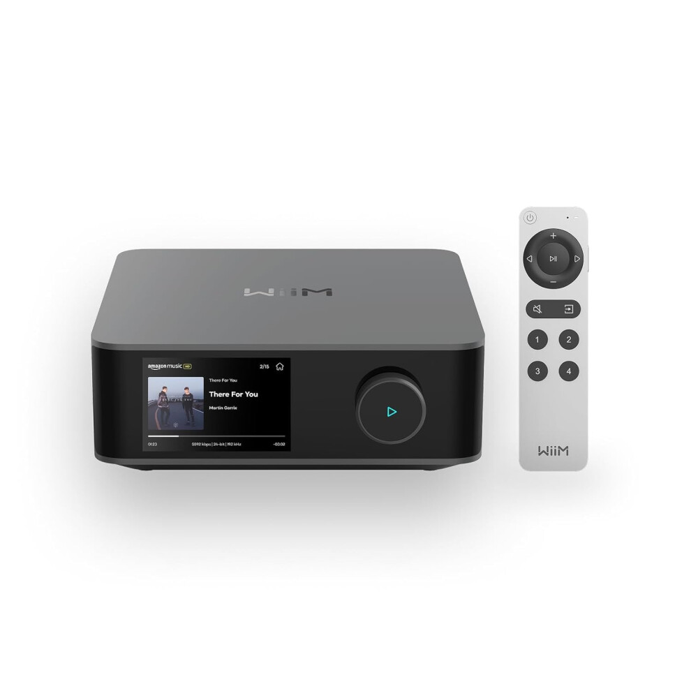 Wiim Amp Ultra With Voice Remote 2 | 100W Streaming Amplifier With Premium Ess Es9039q2m Dac & Dual Ti Tpa3255 Amps | Built-In Roomfit Eq & Touchscre 5007936541855