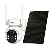 Hiseeu 【Cloud Storage 2K 360 Solar Security Camera Outdoor Wireless with Color Night Vision,Battery Powered PTZ WiFi CCTV Camera with Solar Panel,