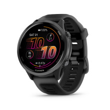 Garmin Forerunner 570, 47mm, Advanced GPS Running and Triathlon Smartwatch, AMOLED Display, Training and Recovery Features, Slate Gray Aluminum wi