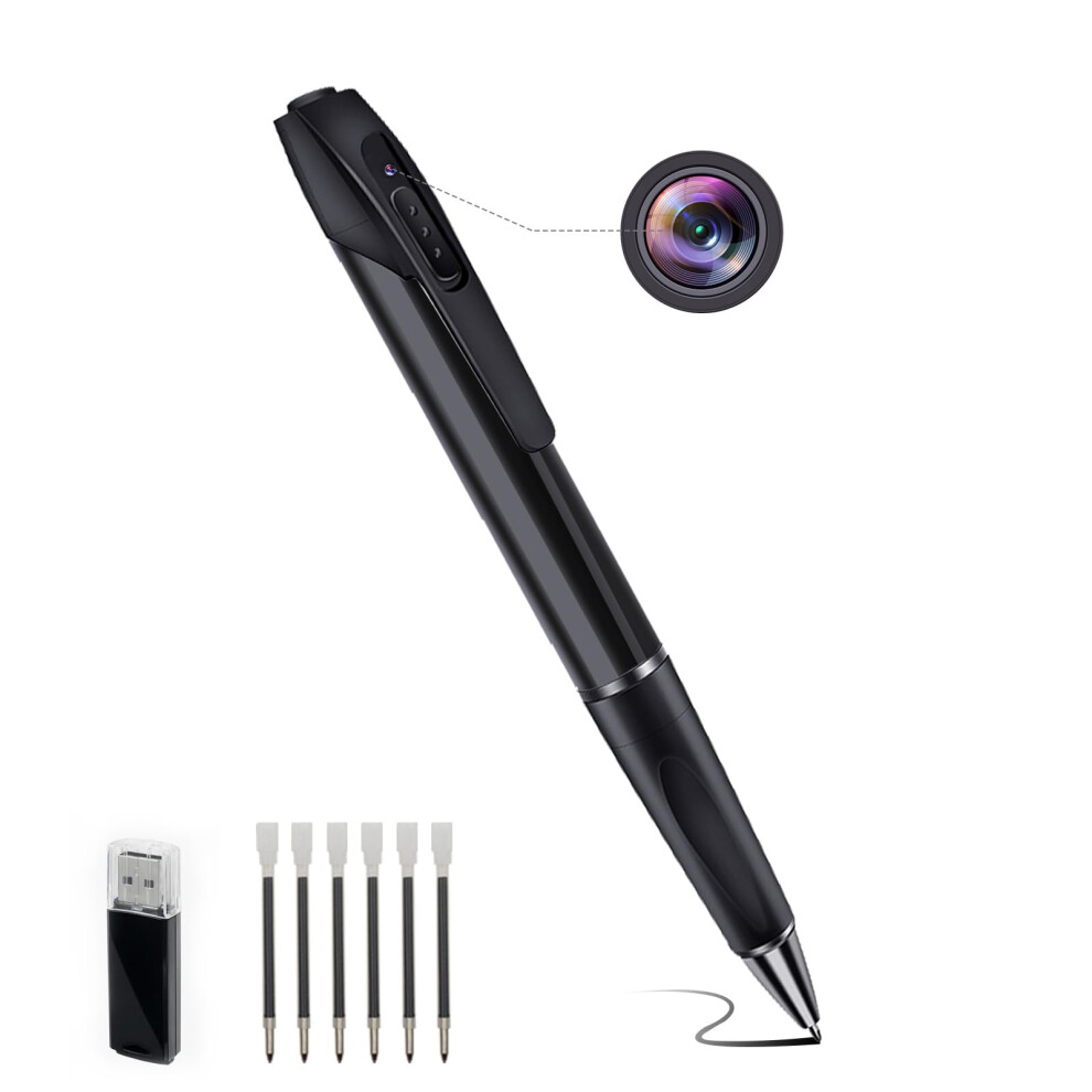 Rumucf Body Camera Pen Hd 1080P Pocket Video Recorder Small Security Nanny Cam For Video Recording Photo Taking, Portable Hidden Spy Camera For Work/ 5006024717547