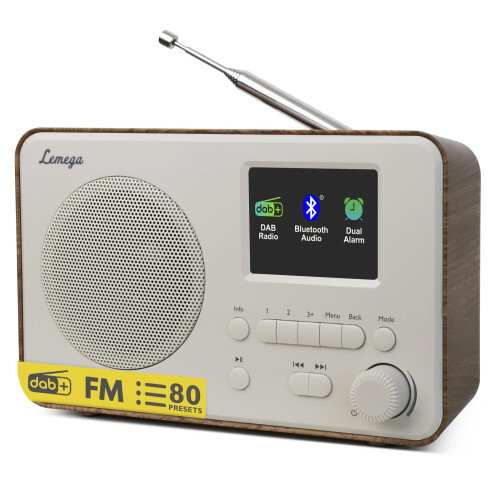 LEMEGA DR3-Max DAB+/FM Digital Radio,Bluetooth,2.4in Display,80 Presets