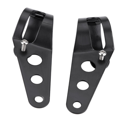 Black Fork Tube Headlight Bracket 35-43mm 1