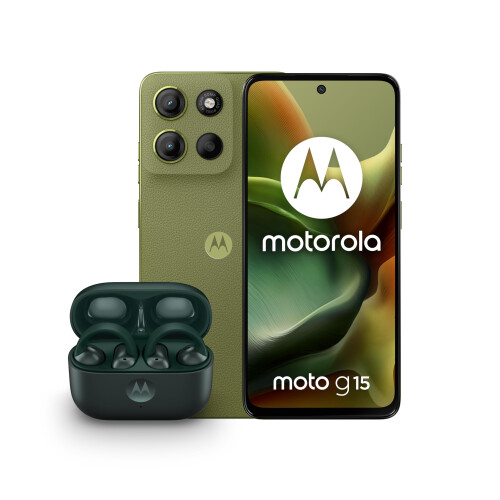 Motorola Motorola G15 Gravity Grey 4+128 and Moto buds loop - Green
