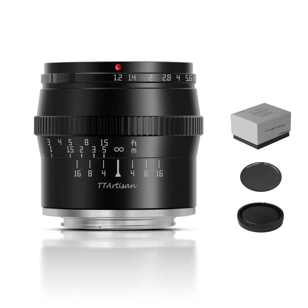 Ttartisan 50Mm F1.2 Aps-C M43 Manual Focus Lens For Fuji X Mount Camera Like X-A1 X-A10 X-A2 X-A3 X-A5 X-A7 X-M1 X-M2 X-H1 X-T1 X-T10 X-T2 X-T20 X-T3 5005205036767