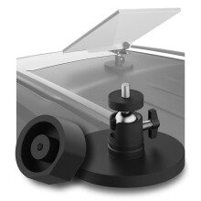 Adjustable Magnetic Mount for Starlink Mini by MMOBIEL – Aluminum Base with Strong Magnet & Round Adapter (Fits Old & New Models) - Easy No-Drill In