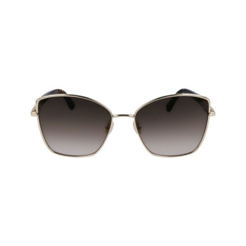 Ferragamo Aurinkolasit - FERRAGAMO - SF312SR - Metalli - Pyöreä - Kulta/khaki gradient 1