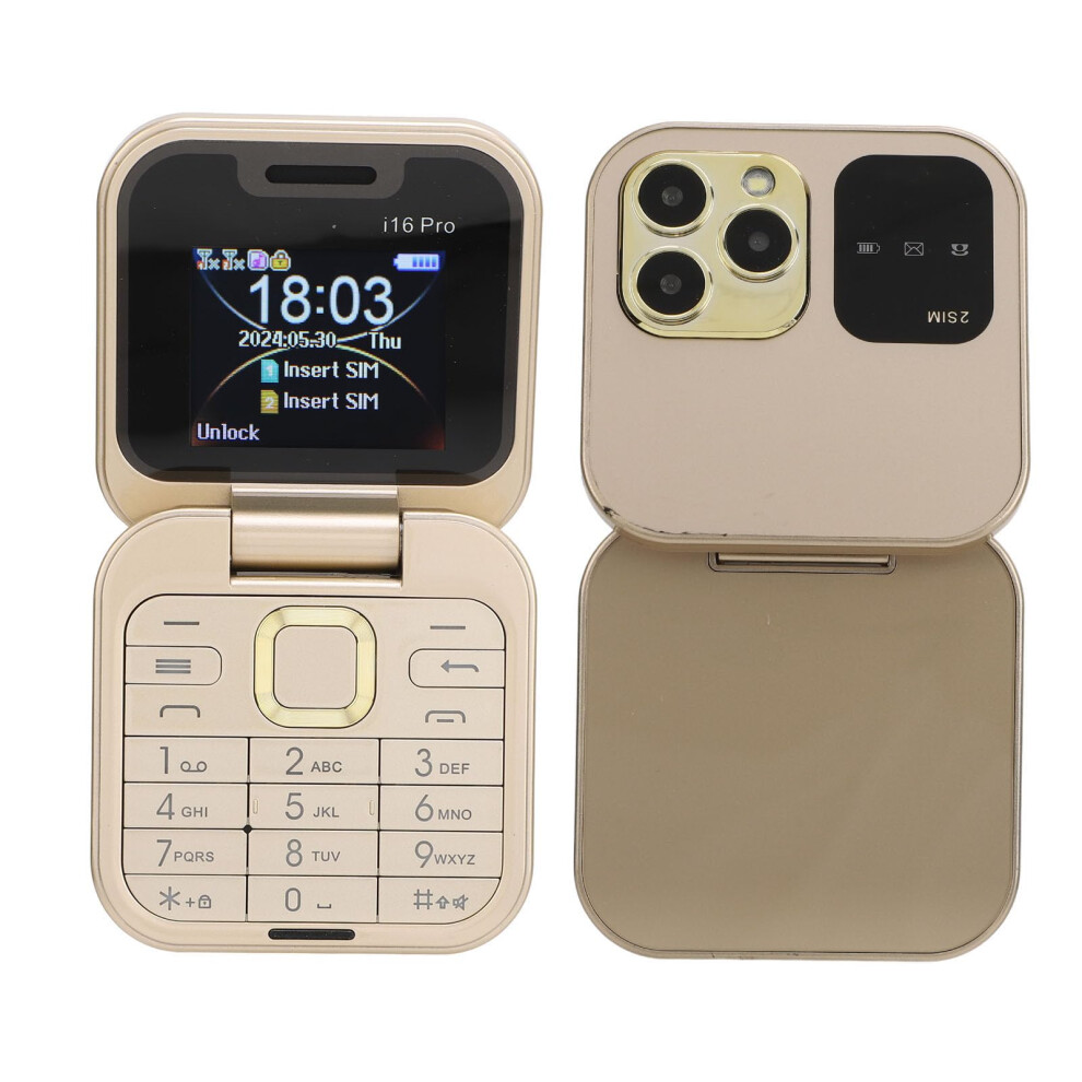 Yunir Flip Cell Phone For Seniors, 2G Unlocked Senior Flip Cell Phone, With 1.77 Inch Screen, Dual Sim Big Buttons Led Flashlight Senior Basic Cell P 5003220558233