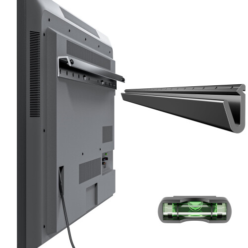 Aetubree Studless Drywall TV Mount,No Drill TV Wall Mount for 32-75 inch Flat Screen TVs, Ultra Slim TV Wall Brackets for Universal TV Up to 150lbs,