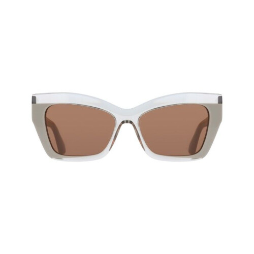 Ferragamo Occhiali da Sole - FERRAGAMO - SF2065S - Acetato - Trasparente beige - Farfalla 1
