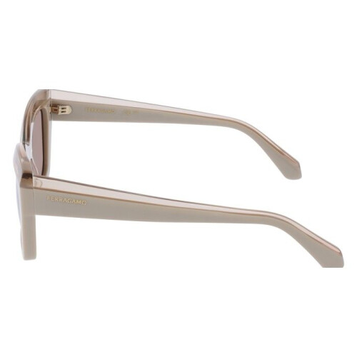 Ferragamo Occhiali da Sole - FERRAGAMO - SF2065S - Acetato - Trasparente beige - Farfalla 2