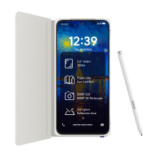 TCL NXTPAPER 60 Ultra 5G Android Smartphone,7.2" FHD+,12GB RAM+512GB ROM,Eye Care Phone,Lunar White,with Flip Cover and Stylus