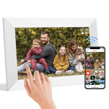 10.1 Inch WiFi Digital Picture Frame, 1280x800 IPS Touch Screen HD Display Smart Digital Frame Built in 32GB Memory, Auto-Rotate, Share Photos and Vi