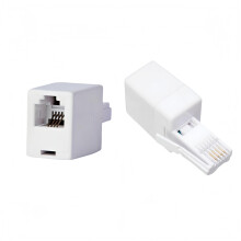 HONGLINSONG 2PCS BT to RJ11 Telephone Line Adapter, British Modular BS6312 431A Male Plug to Metric RJ11 Female Socket, 6P4C, 4-Wire Converter for BT