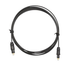 Elenviorina 1.5M Optical Audio Cable for Soundbar to TV,Optical Digital Cable, High Fidelity Fibre Optic Cable, Durable Black Optical Audio Cable for