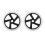 Replacement wheels for sport scooter 180mm 2 pcs 1
