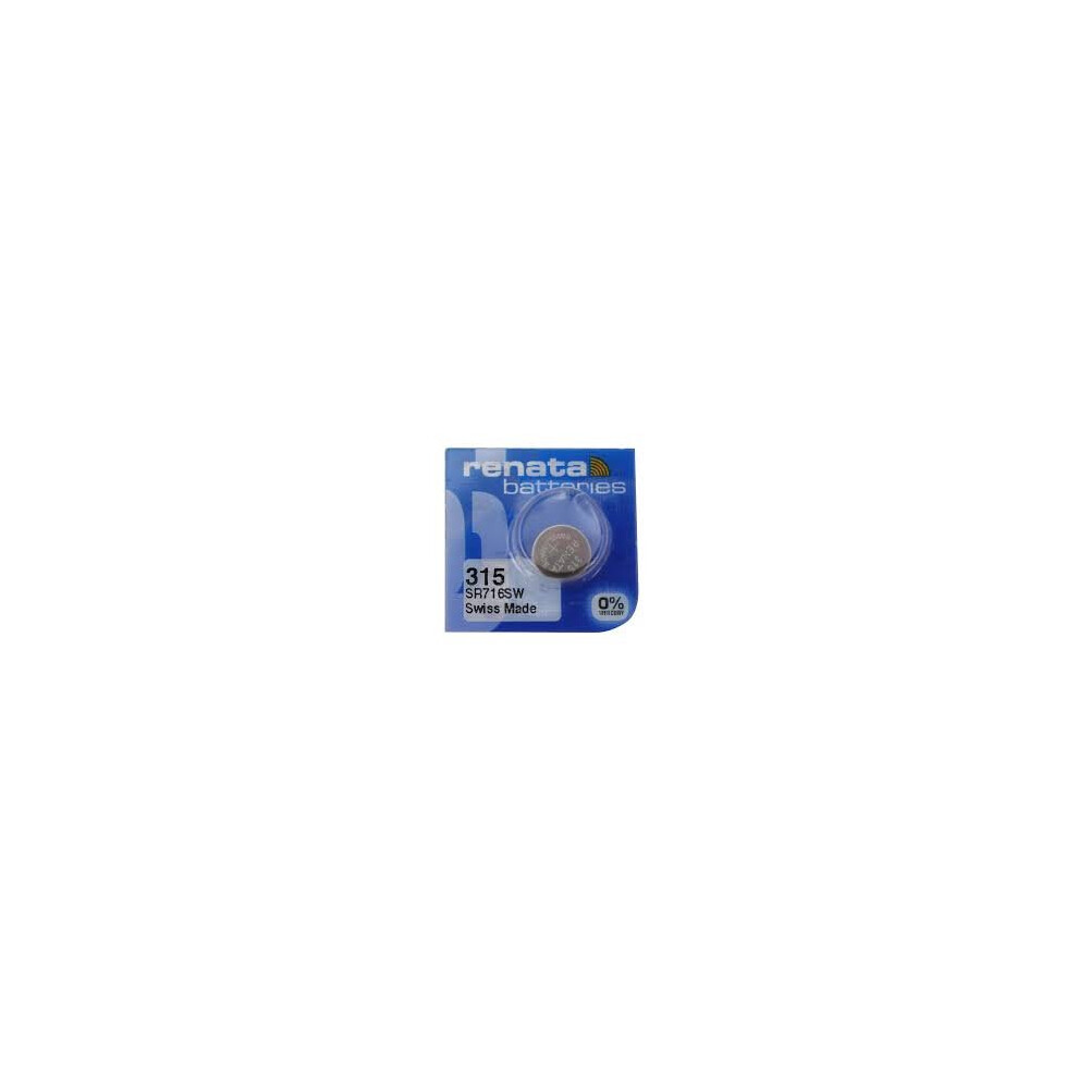 Renata One (1) X 315 Sr716sw Sb-At Oxide Watch Battery 1.55V Blister Packed Silver 5006173309143