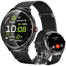 cyanyu Smart Watch for Men Women: 1.43" AMOLED Curved Screen Fitness Watch with Heart Rate Sleep Stress Monitor, 150+ Sport Modes, IP68 Waterproof An
