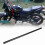 Retro Flat Motorcycle Handlebar 22mm Black 12