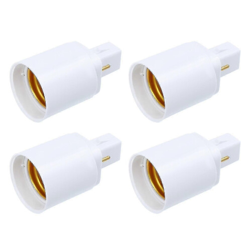 Light bulb socket adapter for G24d to E27 - 4pcs professional set