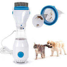 Lice comb for dogs and cats with electric flea catcher