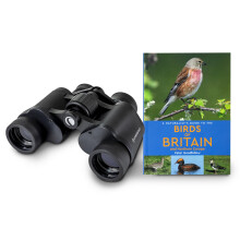 Celestron 73151 LandScout 7x35mm Water-Resistant Birder Starter Kit - Rubber Grip Binoculars with Coated Lens and K9 Optical Glass, includes Birds of