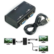 Video splitter for PC to 2 screens VGA SVGA adapter