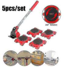 Heavy lift moving tool set with 4 wheels for furniture