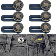 Bundverlängerung für Jeans – 6 Stück Knopfverlängerungen für Hosen
