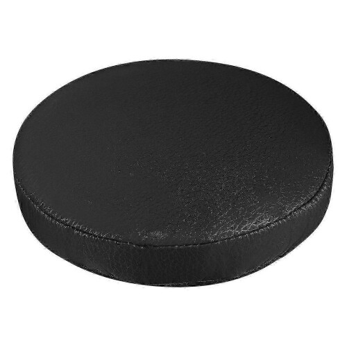 Elastic stool cushion cover for home, thick round protector 30cm black