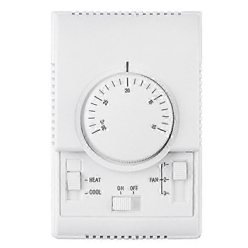 Room temperature controller for fan coil unit with mechanical thermostat