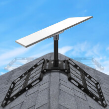 Gen 3 Starlink Roof Mount, Starlink Roof Ridge Mount with Gen 3 Pipe Adapter, Adjustable Angle Starlink Mounting Kit, No Drilling Required