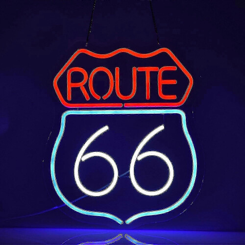 Handmade LED neon light for home office with dimmer switch
