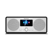 Panasonic RF-D40EG-K Internet & DAB+/FM Radio with Bluetooth, 6W, 7.5cm Speakers, 2.4" TFT Colour LCD, Alarm & Sleep Timer, Remote Control, USB, Wi-F