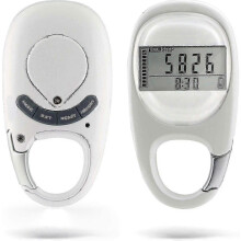 Step counter with clip for walking distance measurement